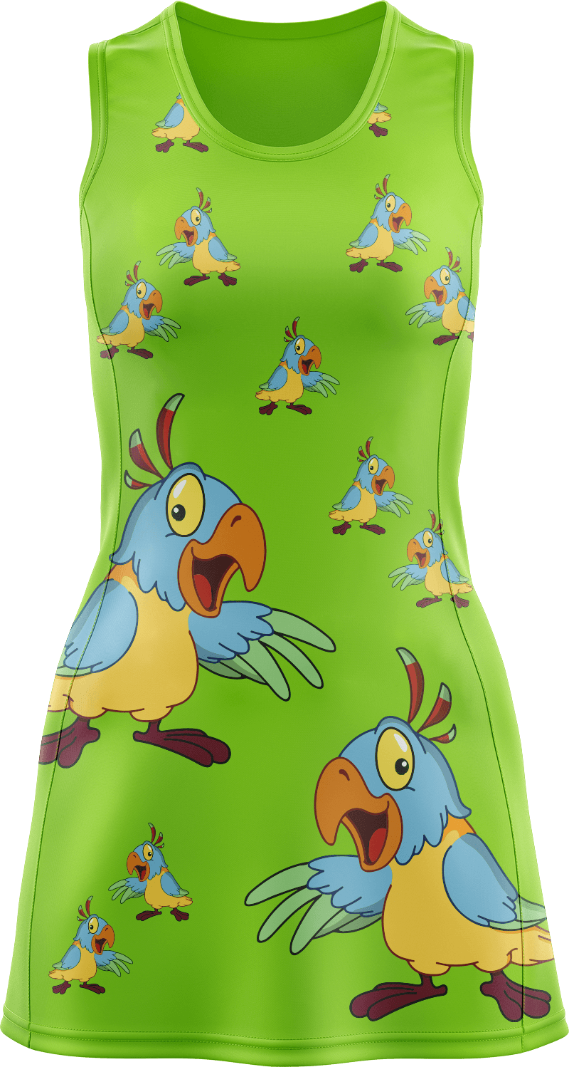 Psycho Parrot Ladies Mini Dress - fungear.com.au