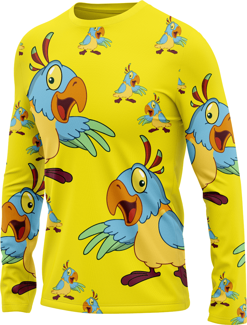 Psycho Parrot Rash T-Shirt Long Sleeve - fungear.com.au