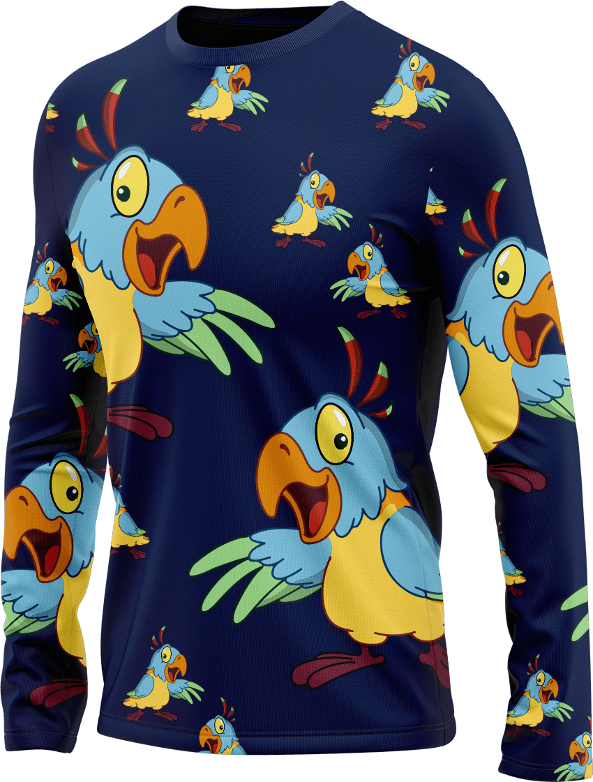 Psycho Parrot Rash T-Shirt Long Sleeve - fungear.com.au