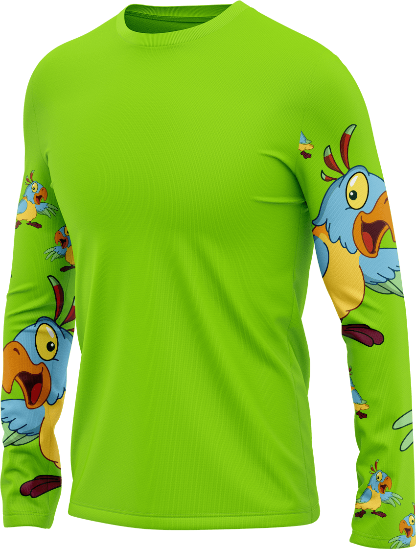 Psycho Parrot Rash T-Shirt Long Sleeve - fungear.com.au