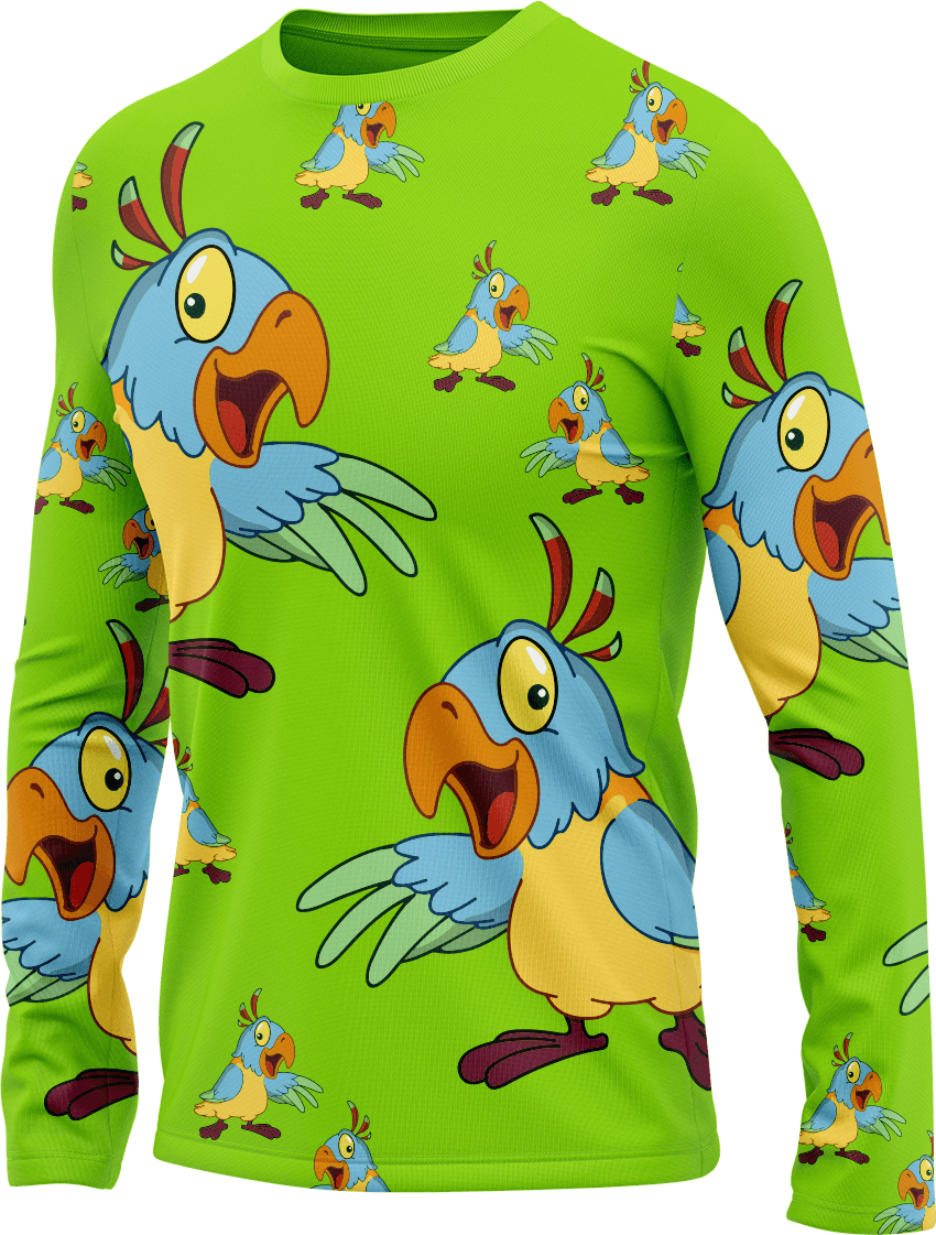 Psycho Parrot Rash T-Shirt Long Sleeve - fungear.com.au