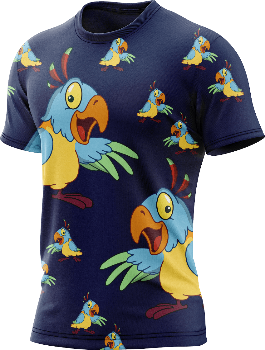 Psycho Parrot Rash T-Shirt Short Sleeve - fungear.com.au