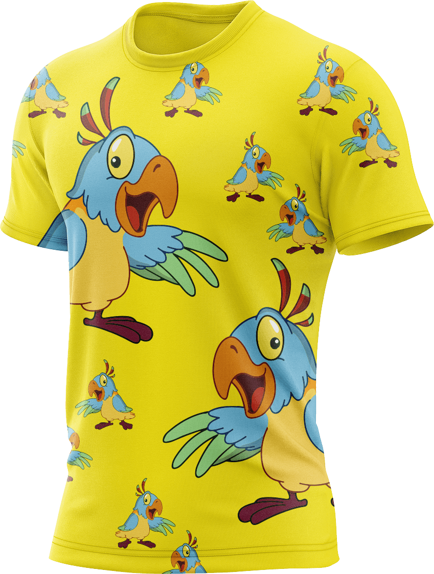 Psycho Parrot Rash T-Shirt Short Sleeve - fungear.com.au