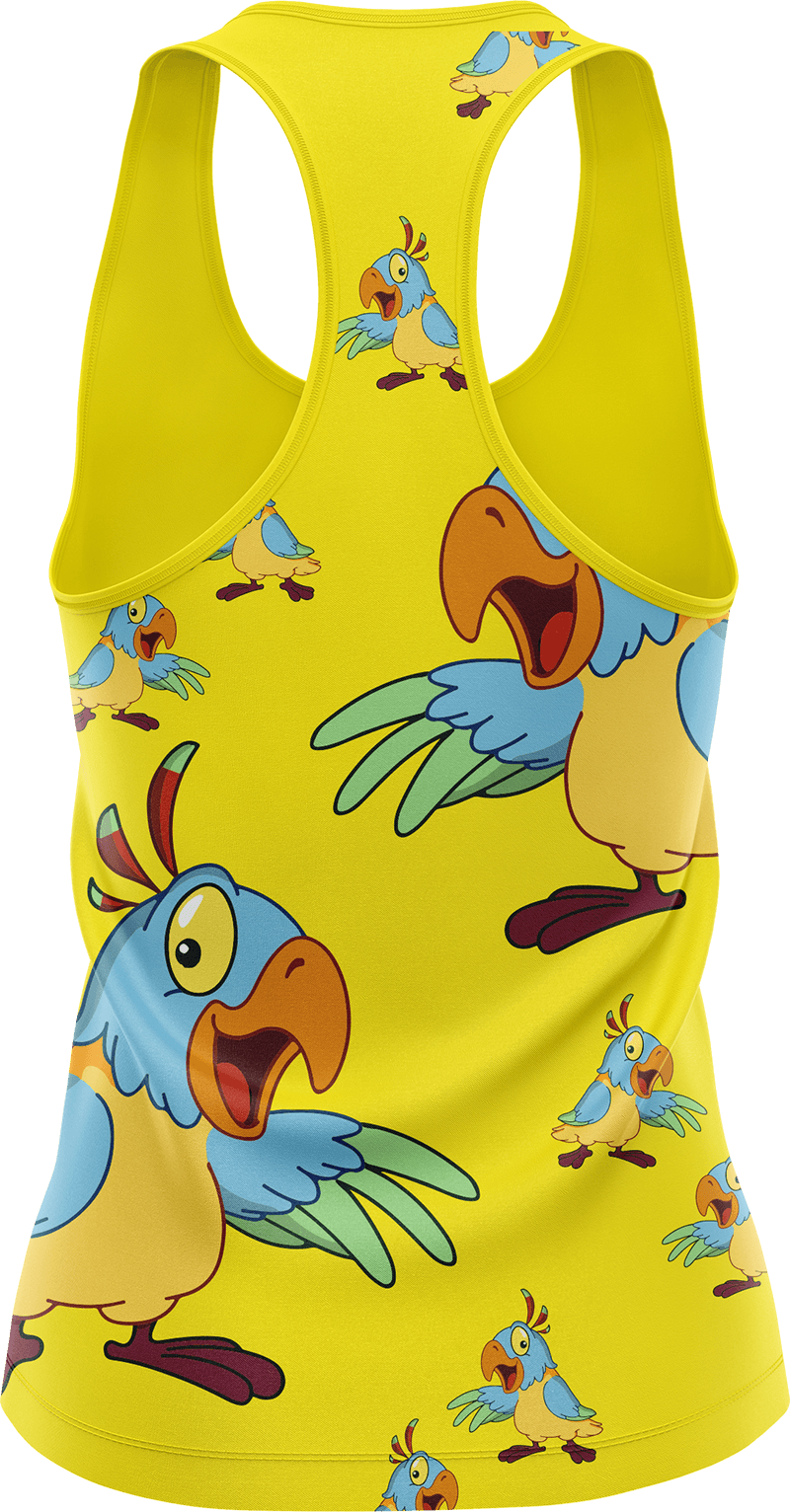 Psycho Parrot Singlets - fungear.com.au