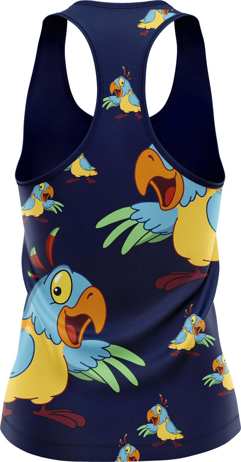 Psycho Parrot Singlets - fungear.com.au