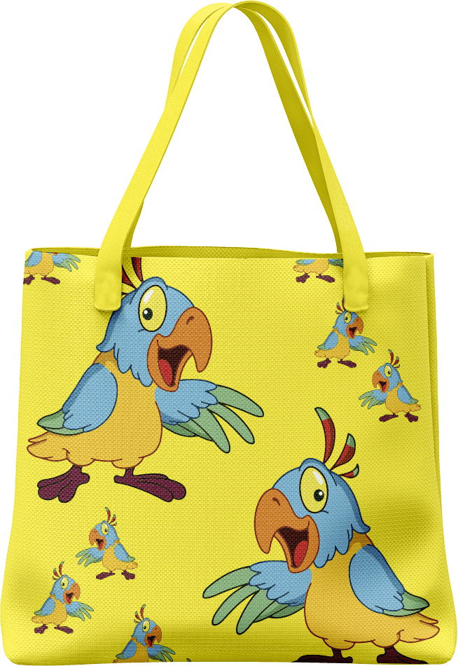 Psycho Parrot Tote Bag