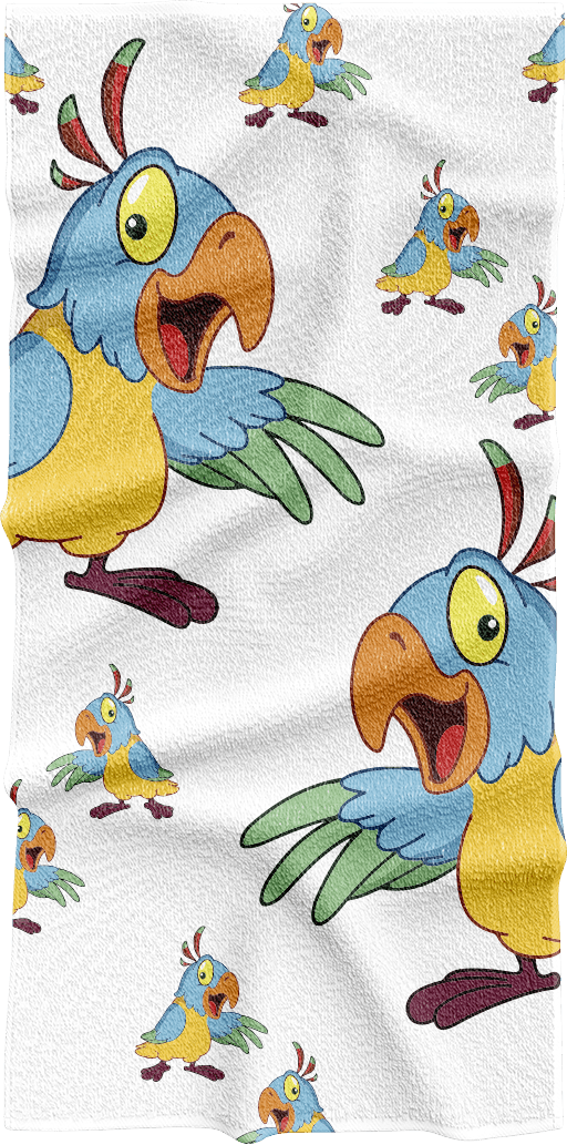 Psycho Parrot Towels - fungear.com.au