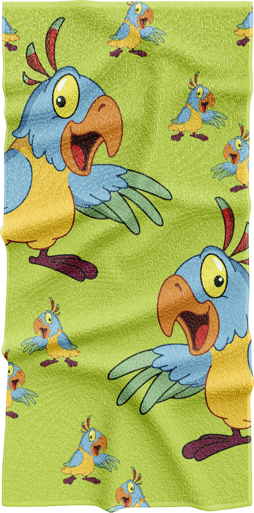 Psycho Parrot Towels - fungear.com.au
