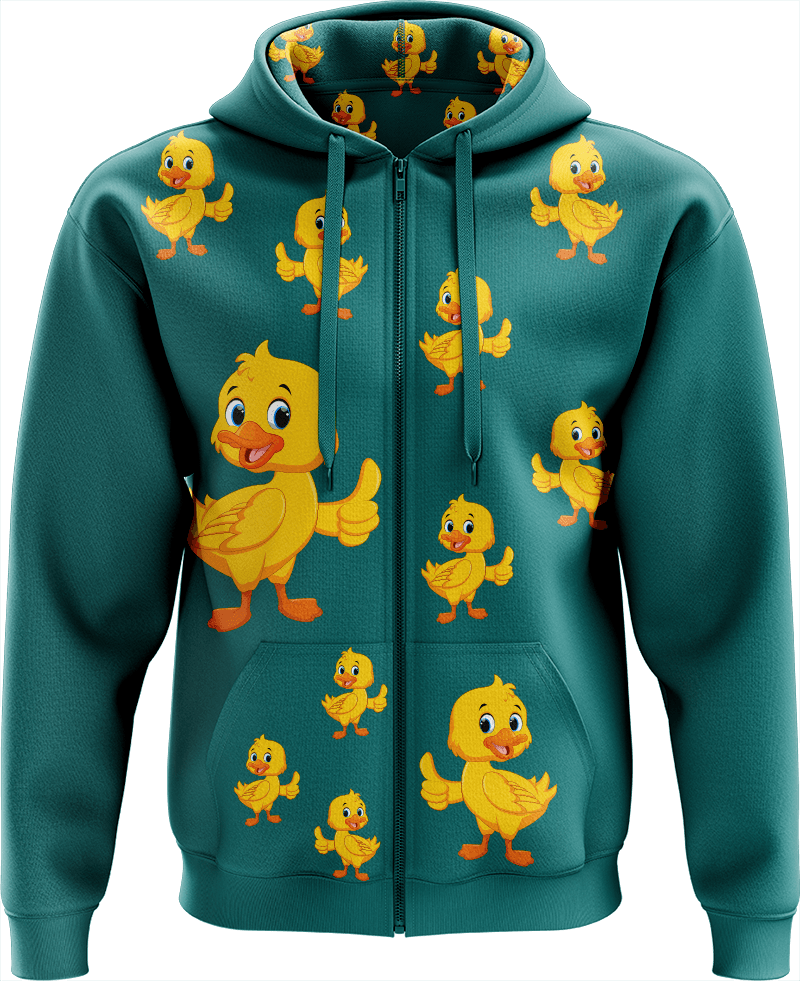 Quack Duck Full Zip Hoodies Jacket - fungear.com.au