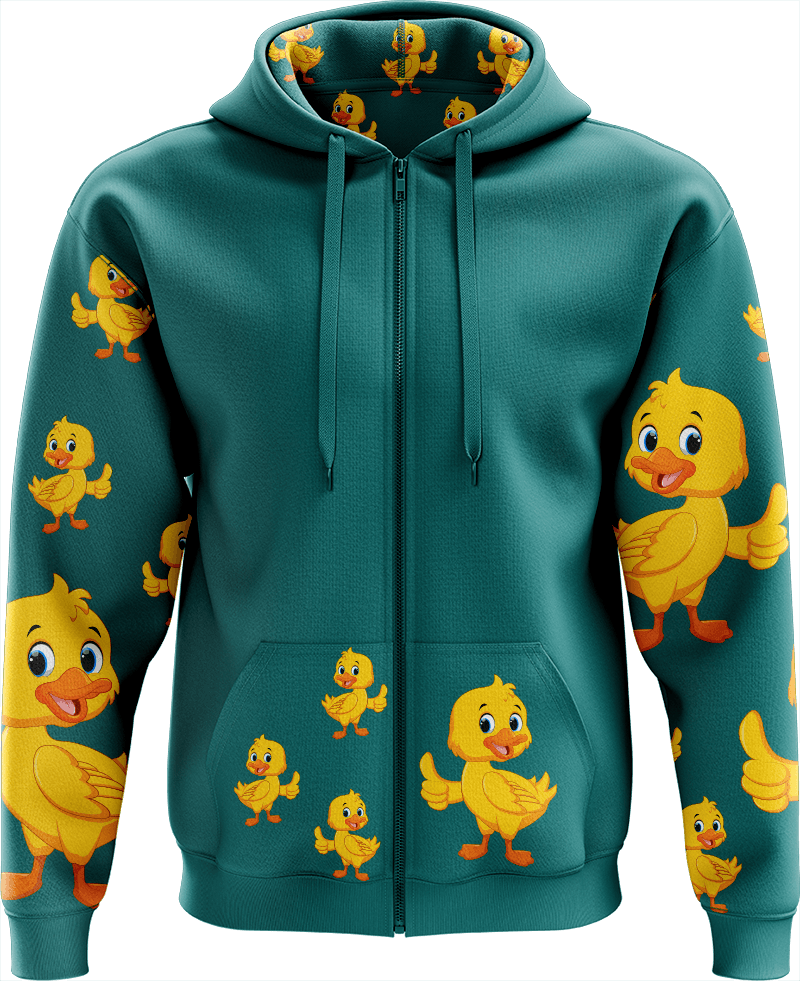 Quack Duck Full Zip Hoodies Jacket - fungear.com.au