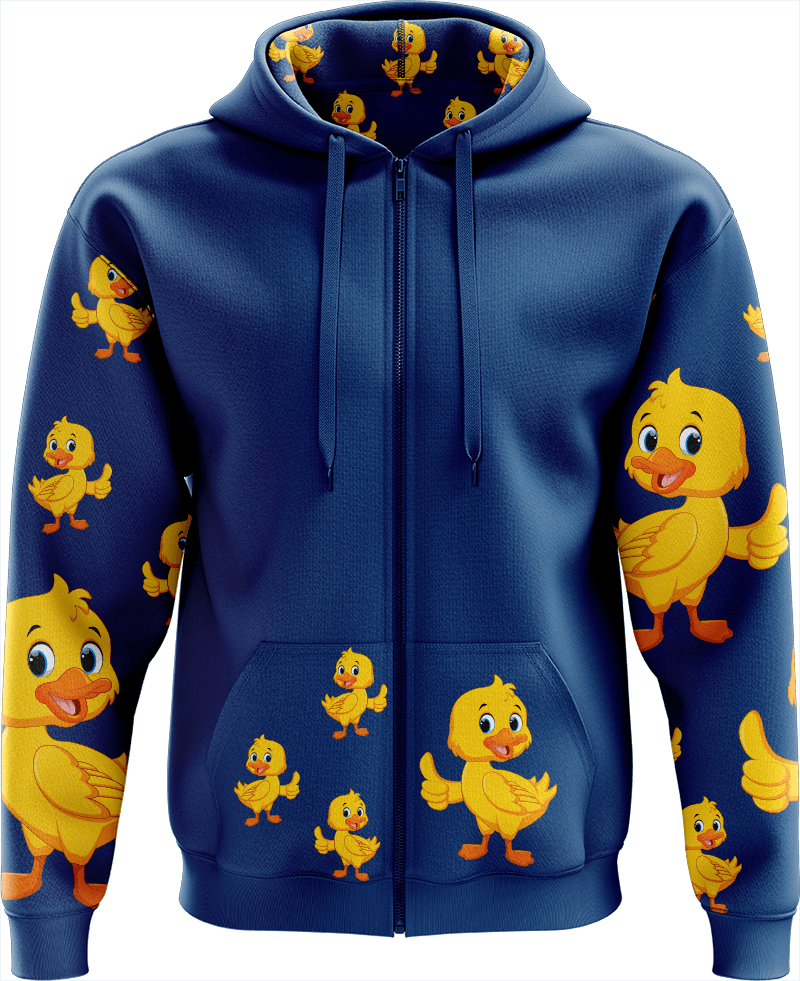 Quack Duck Full Zip Hoodies Jacket - fungear.com.au