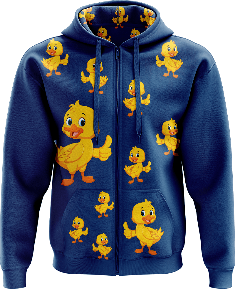 Quack Duck Full Zip Hoodies Jacket - fungear.com.au