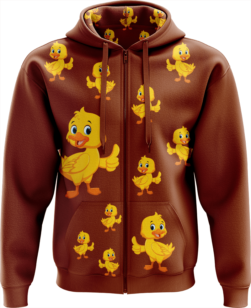 Quack Duck Full Zip Hoodies Jacket - fungear.com.au