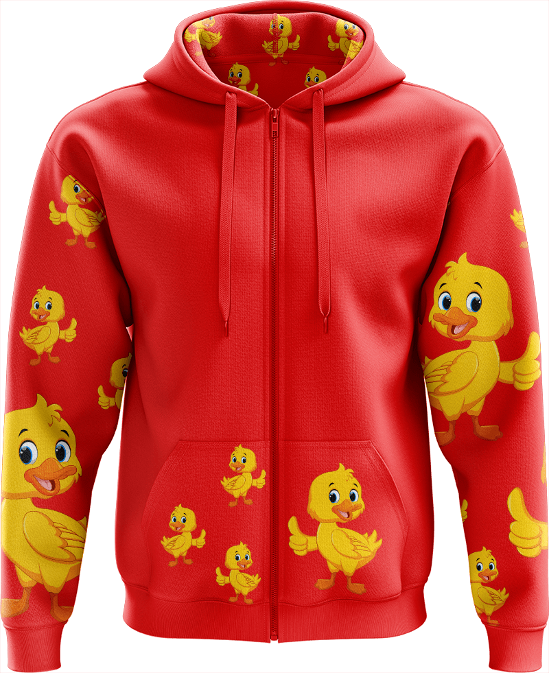 Quack Duck Full Zip Hoodies Jacket - fungear.com.au