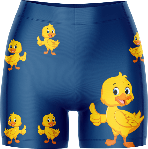 Quack Duck Ladies Gym Shorts - fungear.com.au