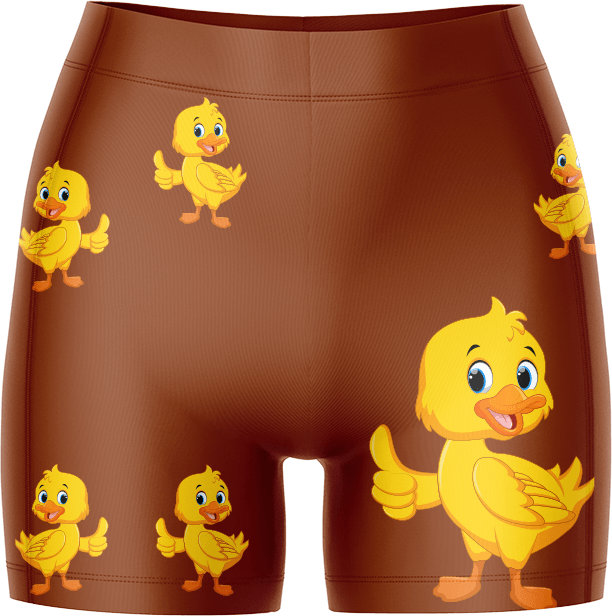 Quack Duck Ladies Gym Shorts - fungear.com.au
