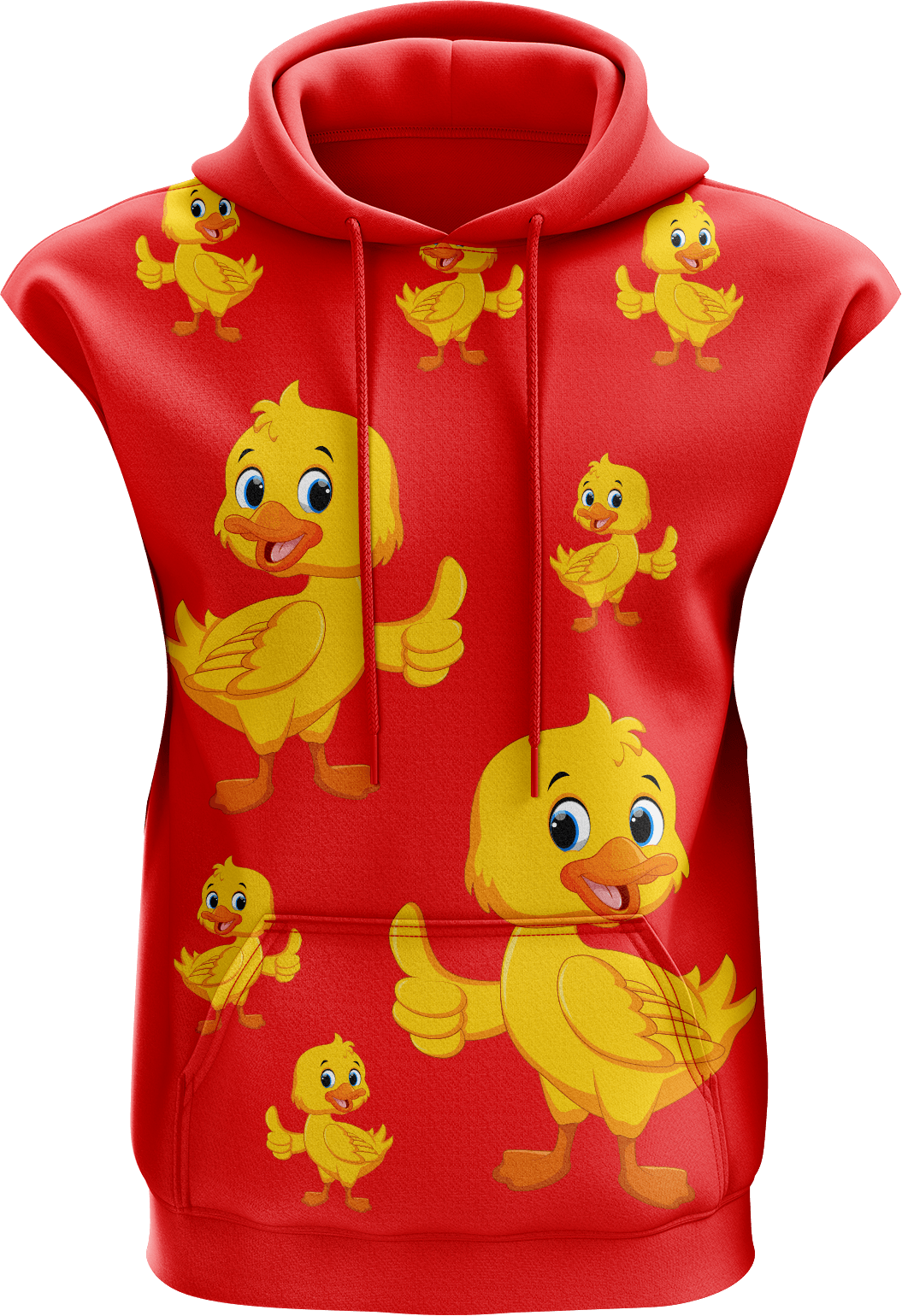 Quack Duck Sleeveless Hoodie - fungear.com.au