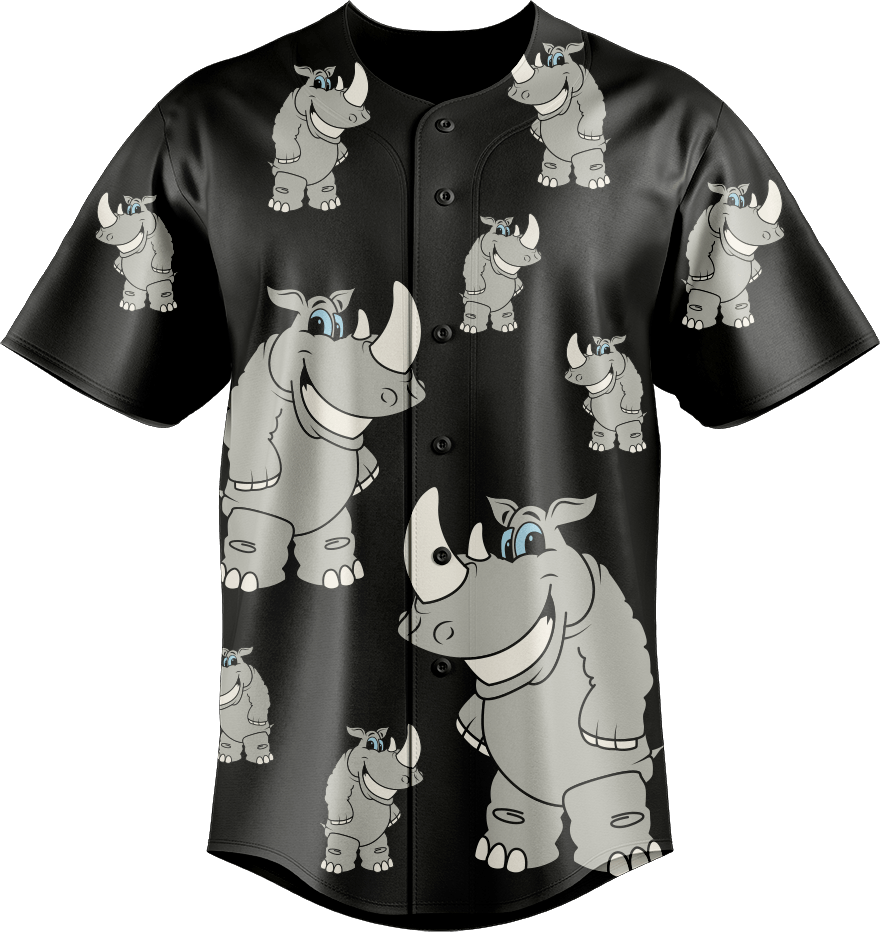 Racy Rhino Baseball Jerseys - fungear.com.au