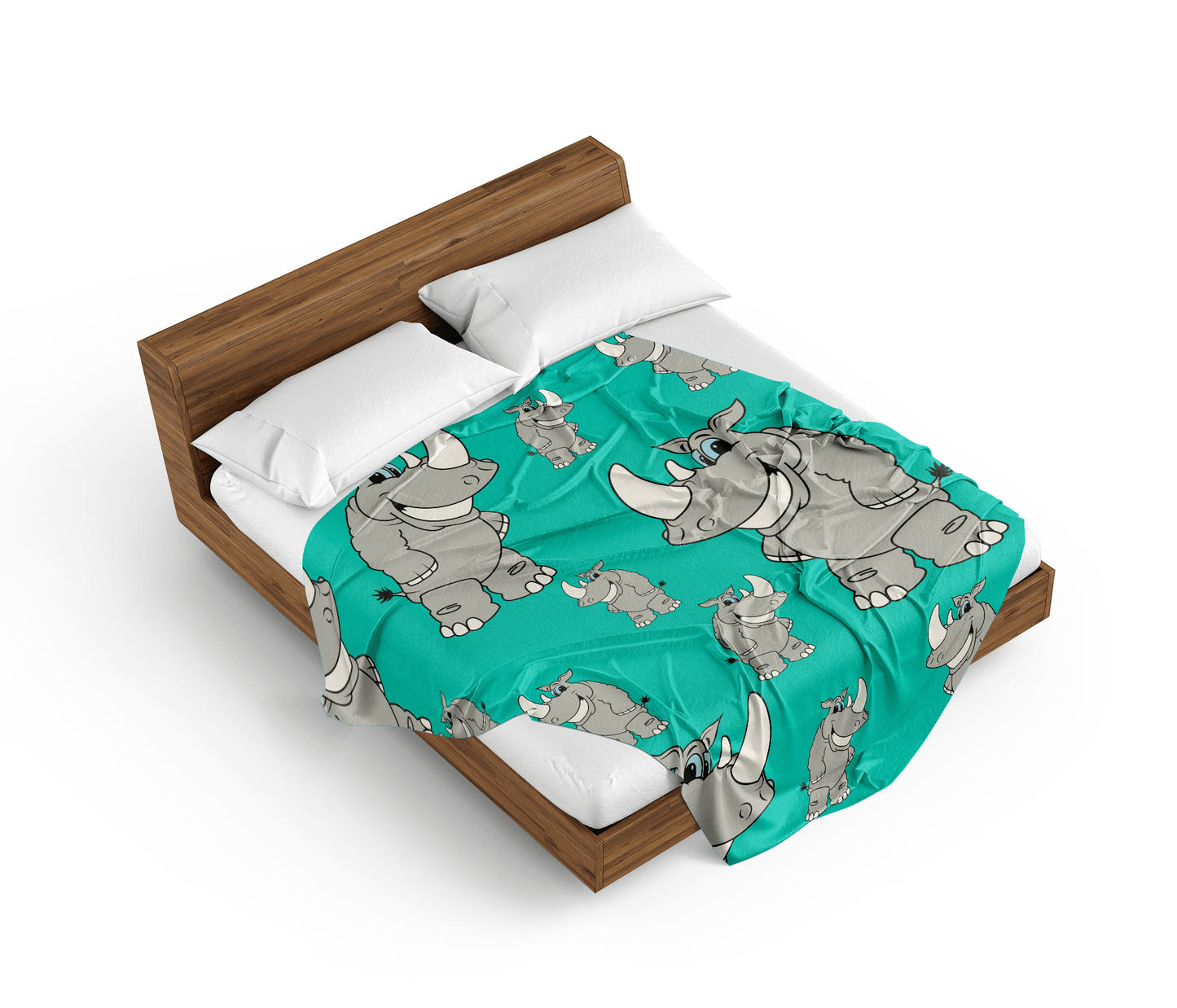 Racy Rhino Doona + Pillow - fungear.com.au
