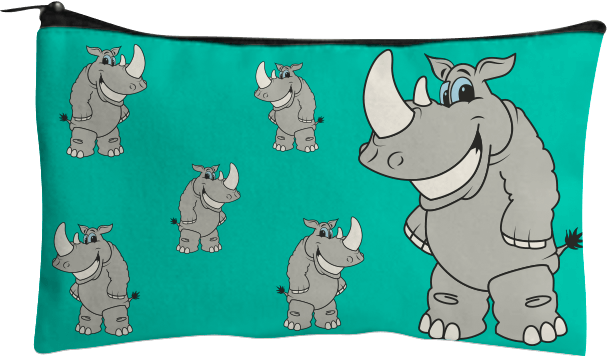 Racy Rhino Jumbo Pencil Case - fungear.com.au