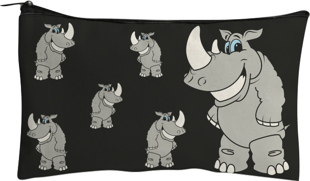 Racy Rhino Jumbo Pencil Case - fungear.com.au