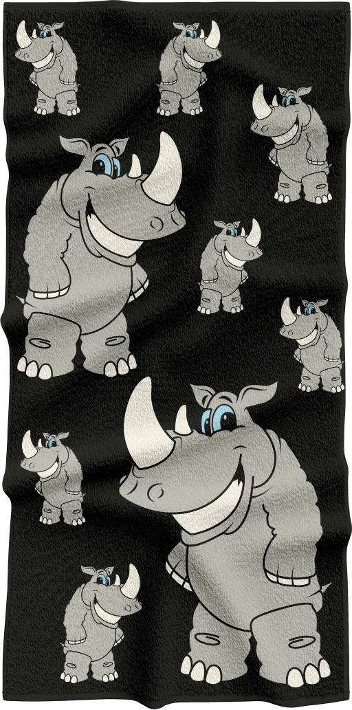 Racy Rhino Towels