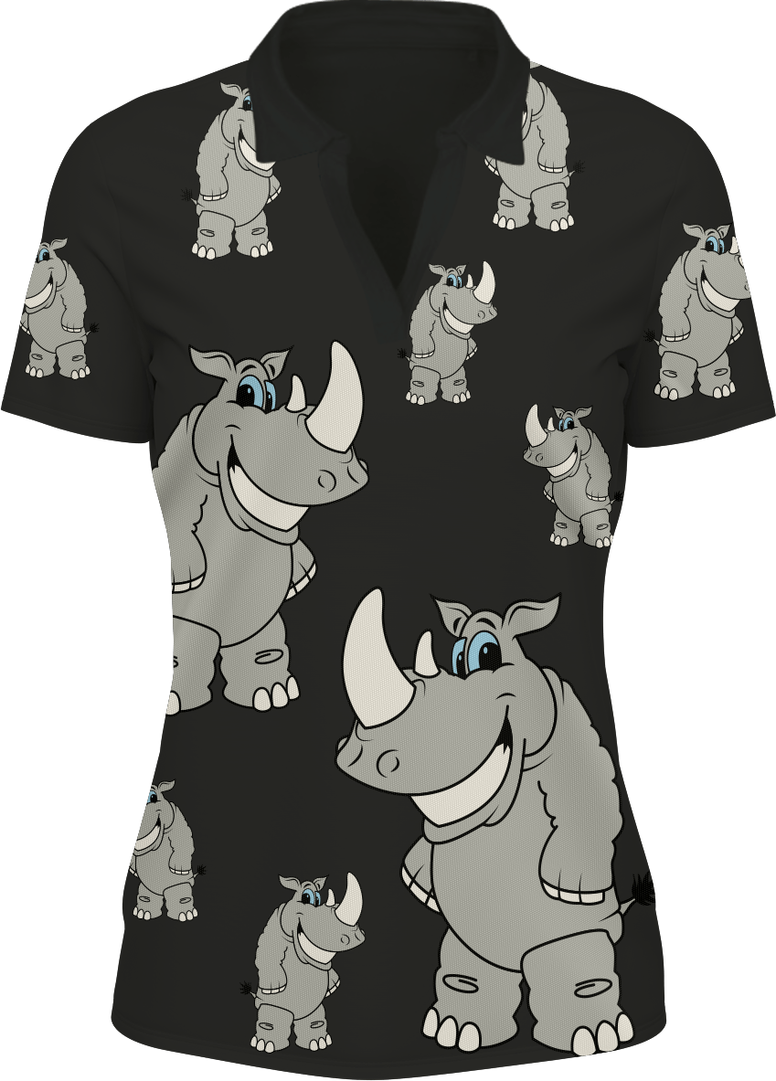 Racy Rhino Women's Polo - fungear.com.au