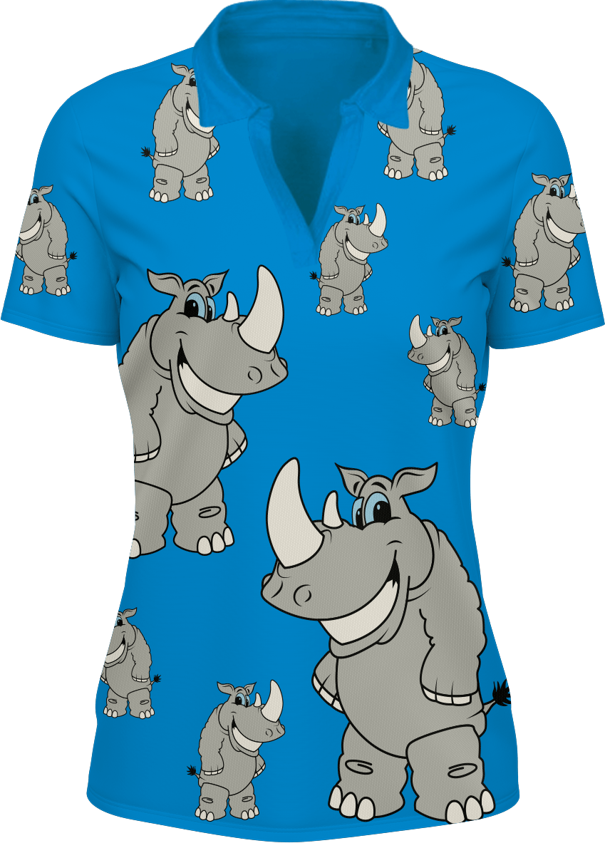 Racy Rhino Women's Polo - fungear.com.au