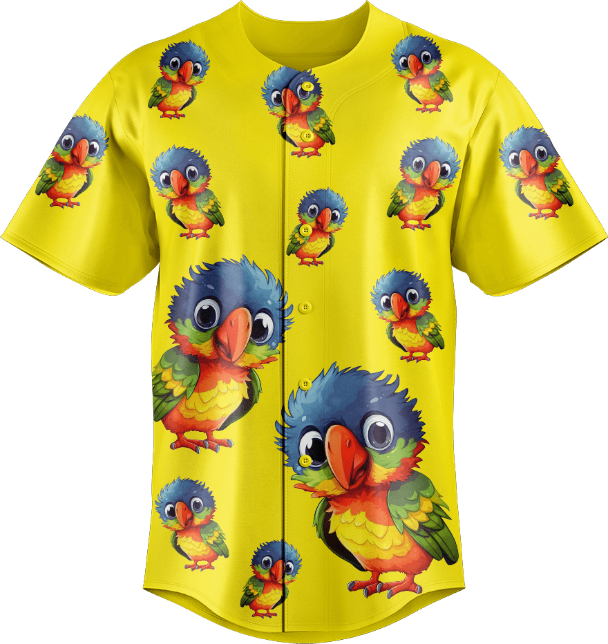 Rainbow Lorikeet Baseball Jerseys - fungear.com.au