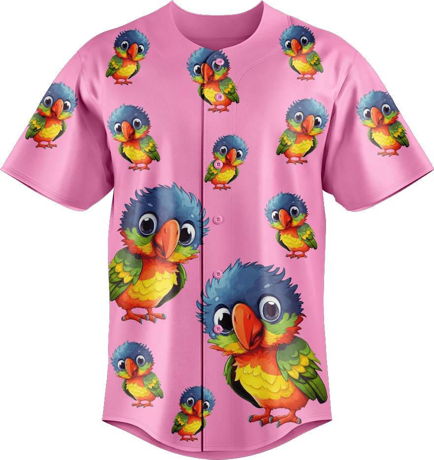 Rainbow Lorikeet Baseball Jerseys - fungear.com.au