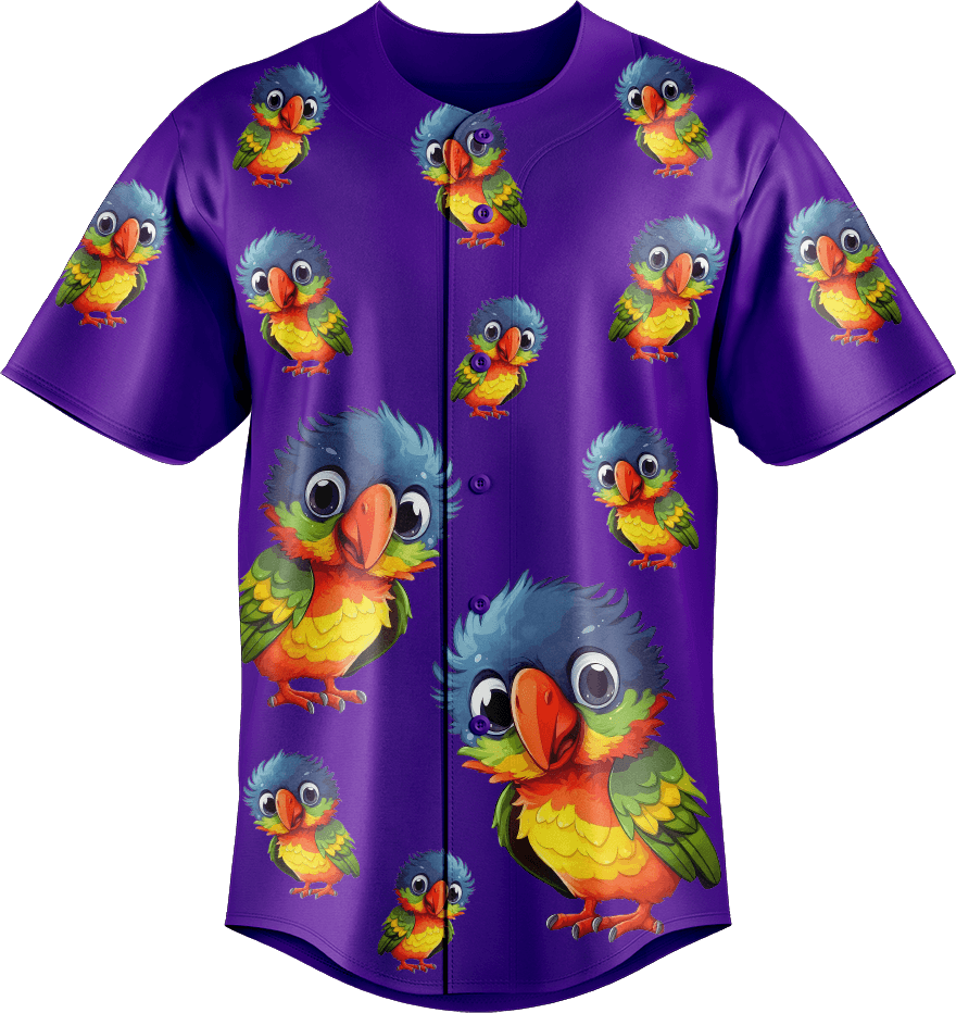 Rainbow Lorikeet Baseball Jerseys - fungear.com.au