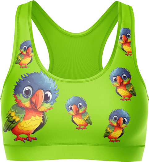 Rainbow Lorikeet Crop Top - fungear.com.au