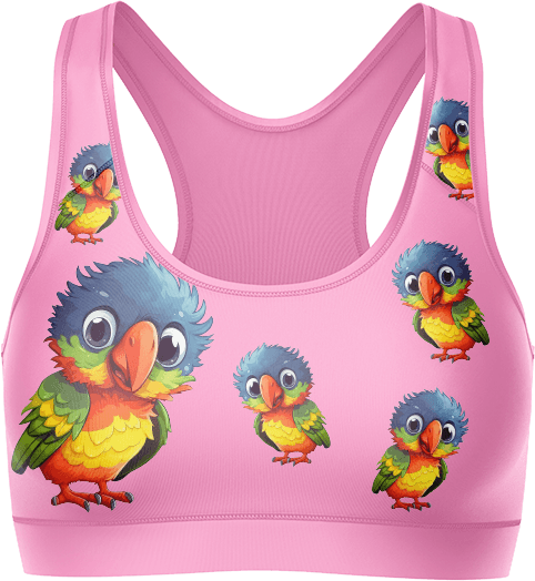Rainbow Lorikeet Crop Top - fungear.com.au