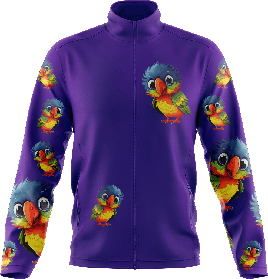 Rainbow Lorikeet Full Zip Track Jacket - fungear.com.au