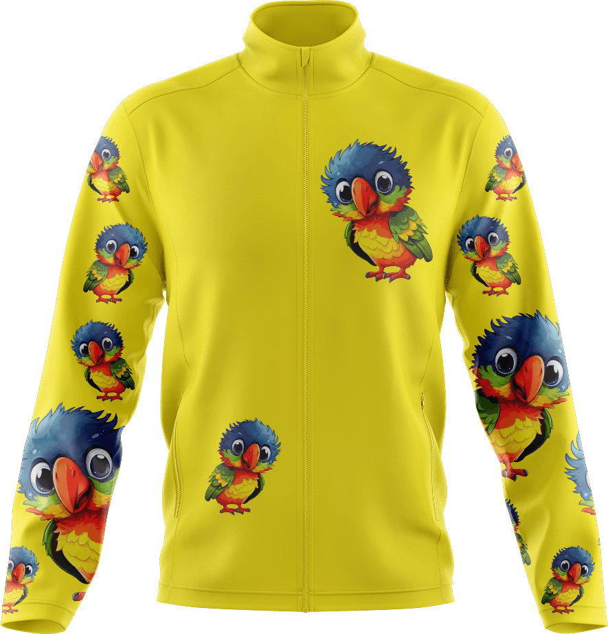 Rainbow Lorikeet Full Zip Track Jacket - fungear.com.au