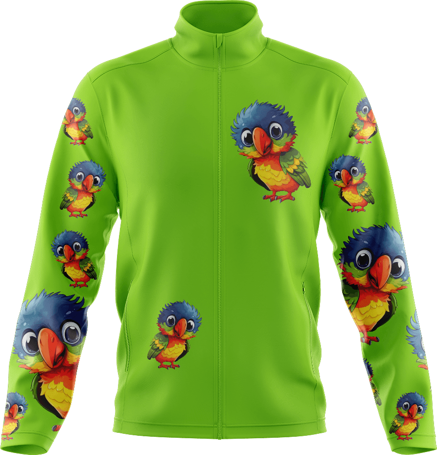 Rainbow Lorikeet Full Zip Track Jacket - fungear.com.au