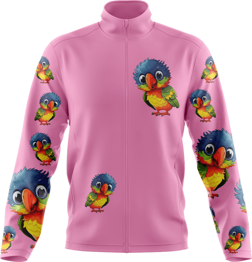 Rainbow Lorikeet Full Zip Track Jacket - fungear.com.au