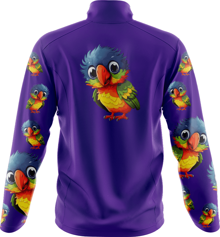 Rainbow Lorikeet Full Zip Track Jacket - fungear.com.au