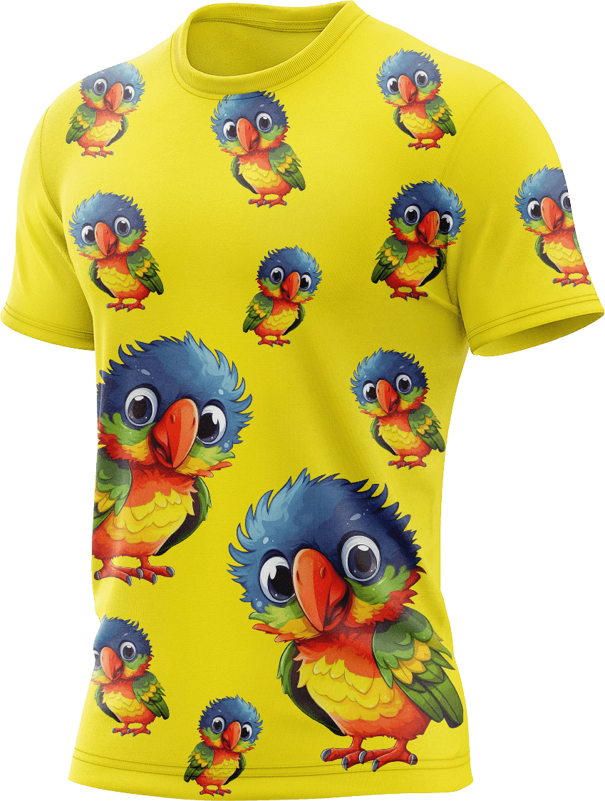Rainbow Lorikeet Rash Shirt Short Sleeve - fungear.com.au
