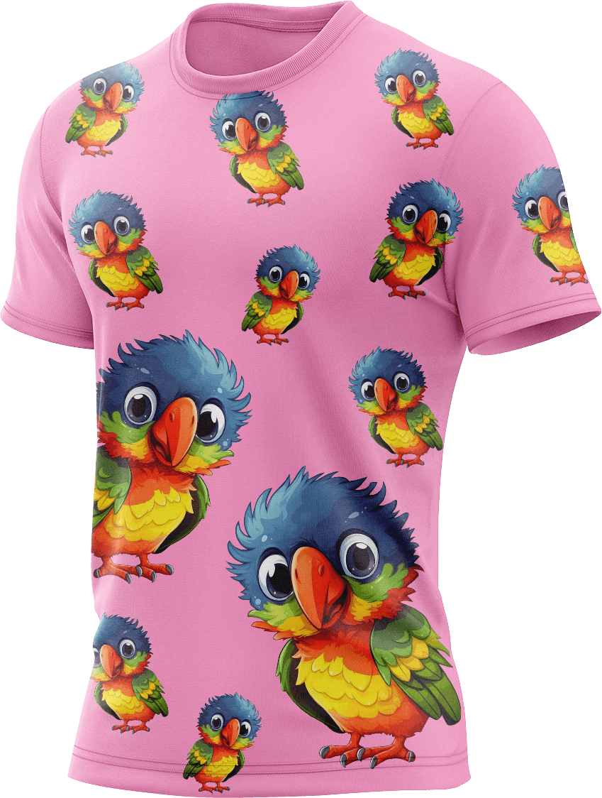 Rainbow Lorikeet Rash Shirt Short Sleeve - fungear.com.au