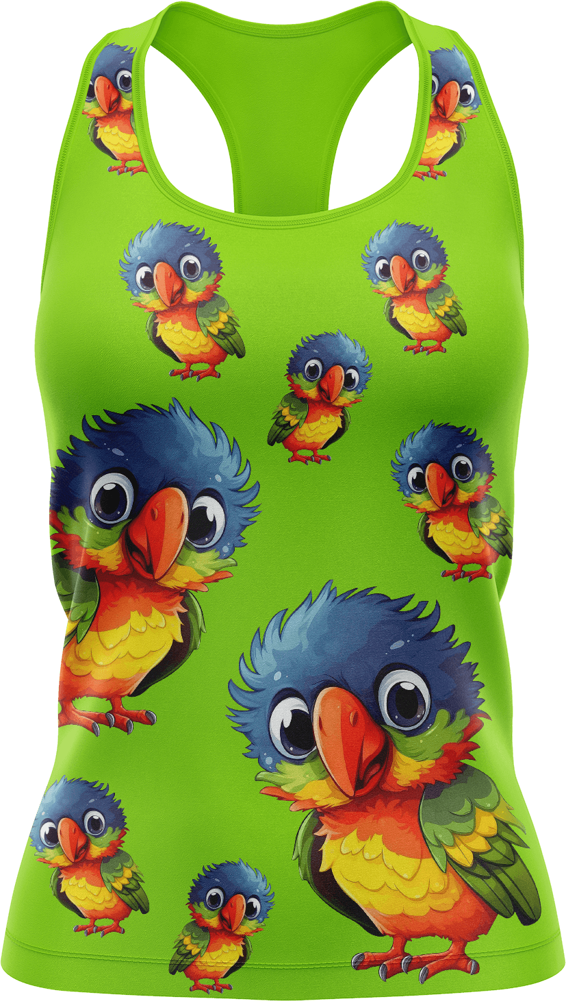 Rainbow Lorikeet Singlets - fungear.com.au
