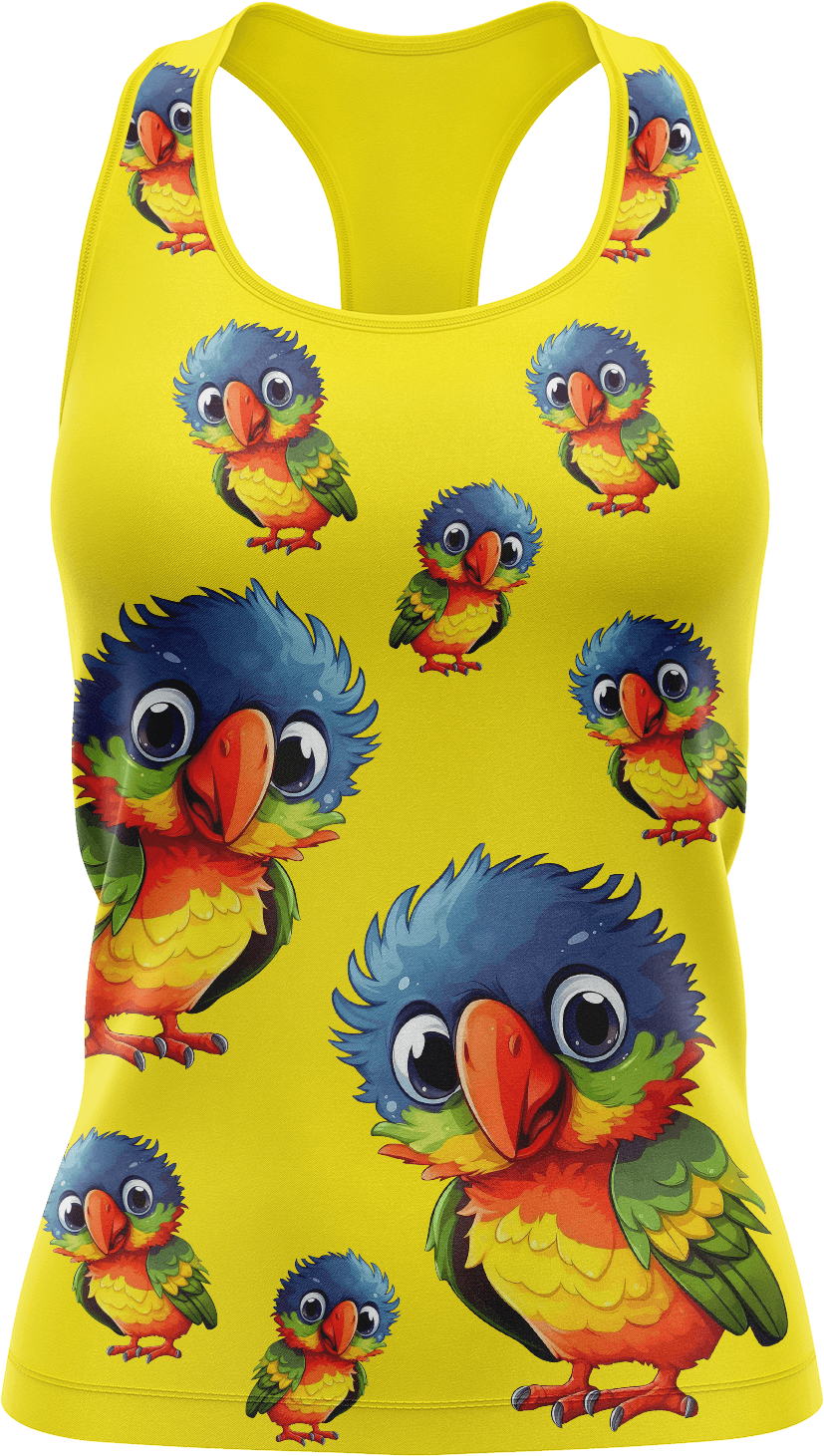Rainbow Lorikeet Singlets - fungear.com.au