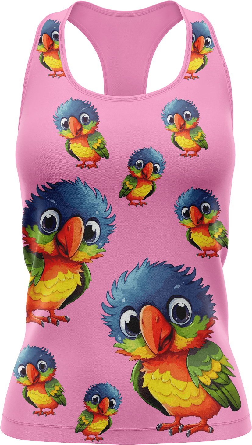 Rainbow Lorikeet Singlets - fungear.com.au