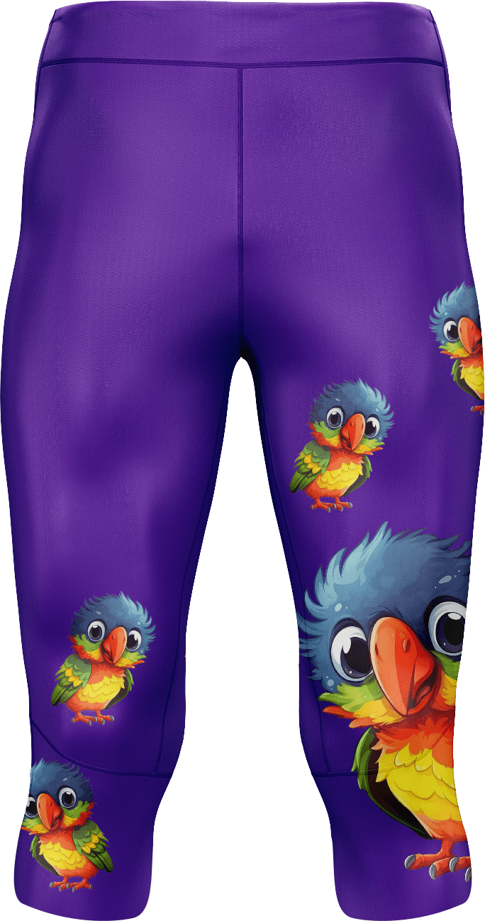Rainbow Lorikeet Tights 3/4 or full length - fungear.com.au