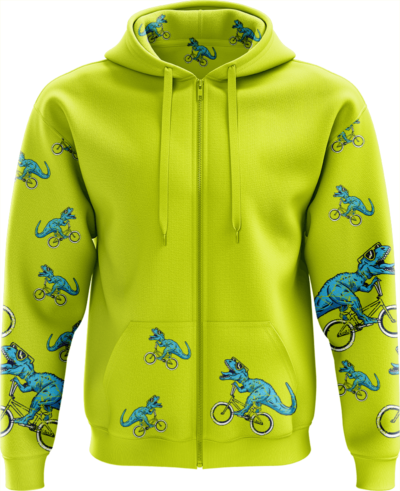 Rexy Dino Full Zip Hoodies Jacket - fungear.com.au