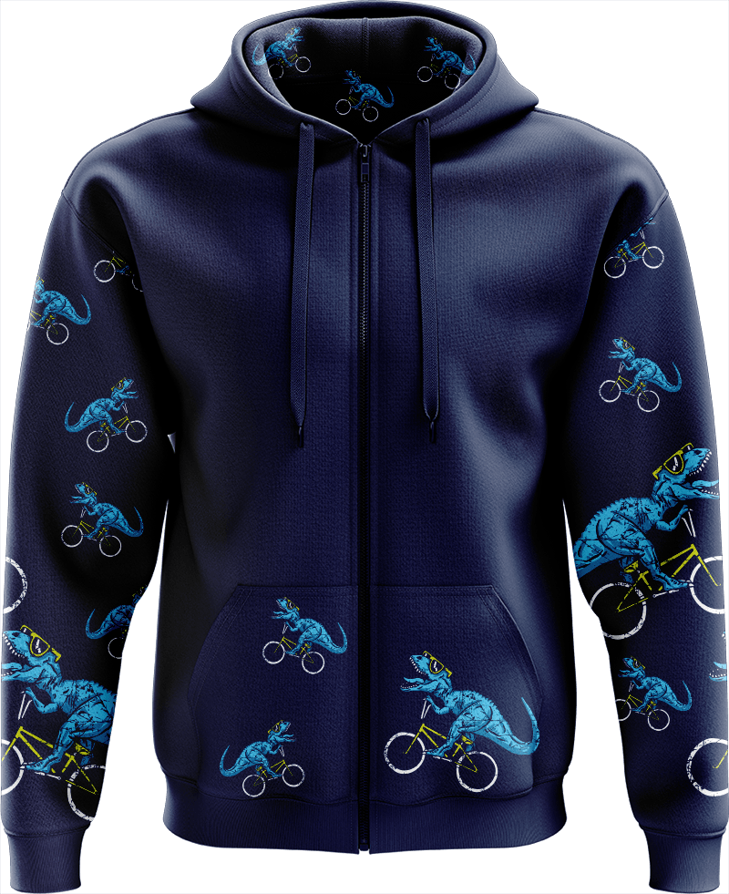 Rexy Dino Full Zip Hoodies Jacket - fungear.com.au