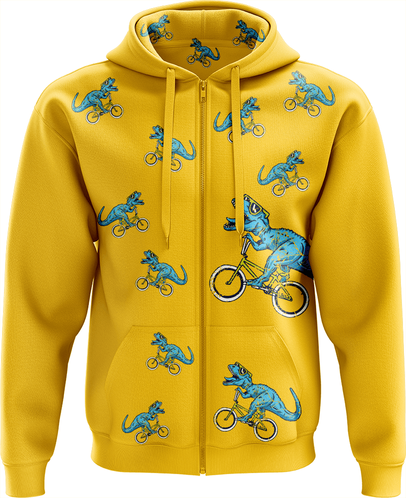 Rexy Dino Full Zip Hoodies Jacket - fungear.com.au