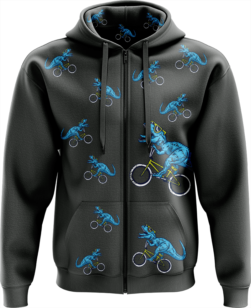 Rexy Dino Full Zip Hoodies Jacket - fungear.com.au