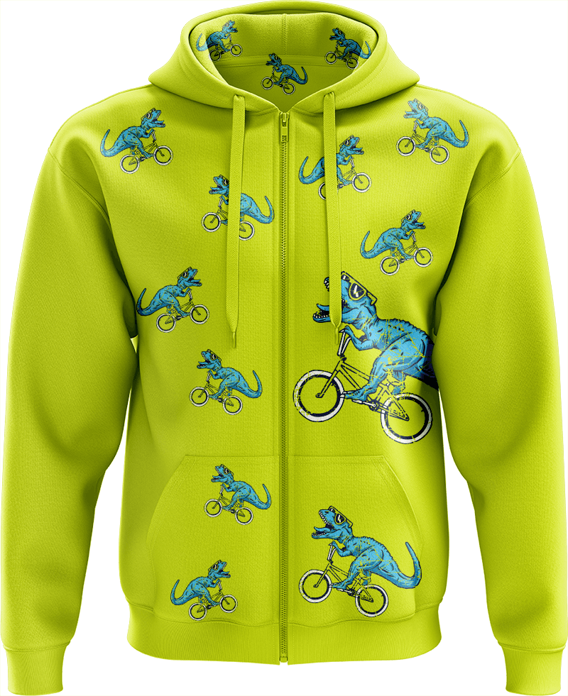 Rexy Dino Full Zip Hoodies Jacket - fungear.com.au