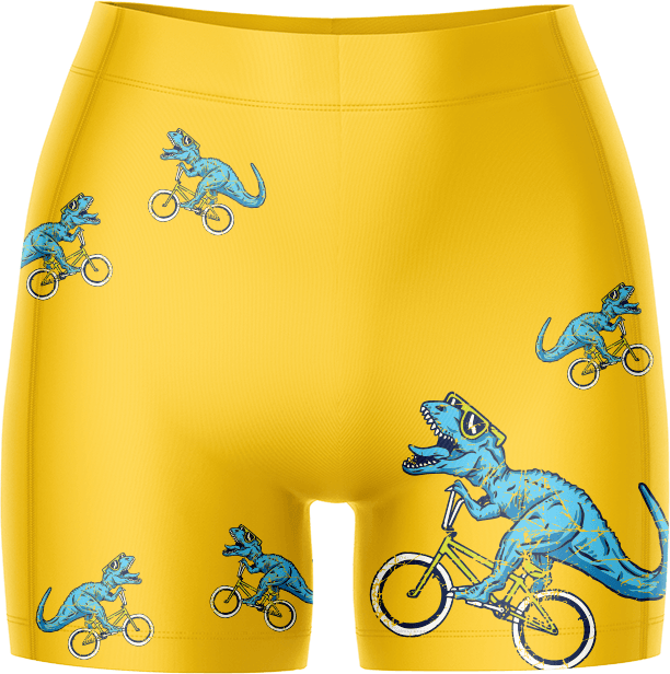 Rexy Dino Ladies Gym Shorts - fungear.com.au